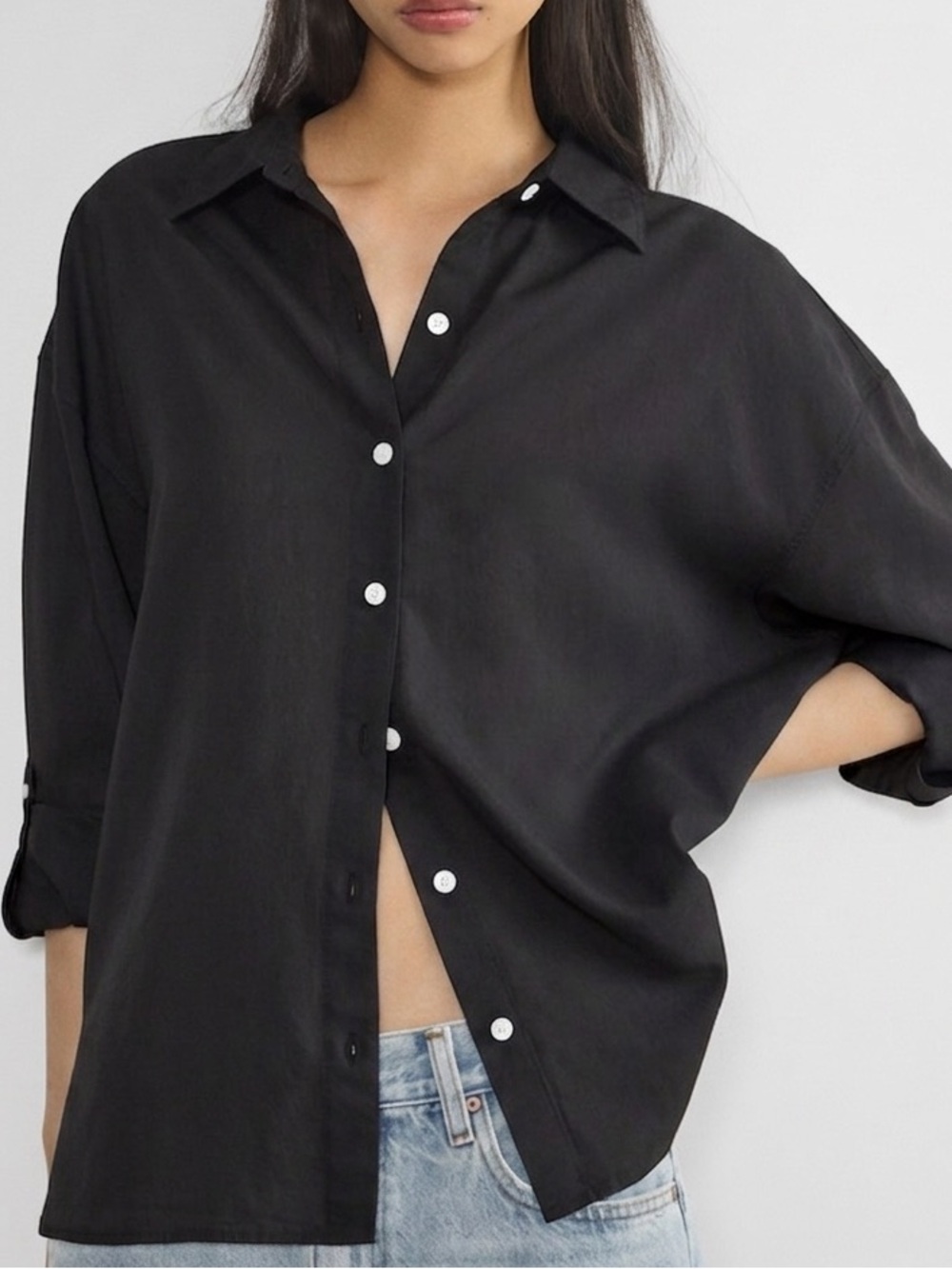 Babaton Archive Shirt Black Size XXS Aritzia